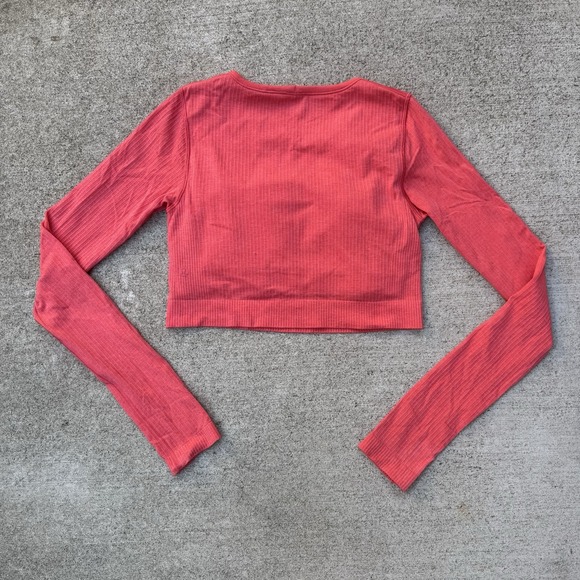 Lululemon Ebb to Street Long‎ Sleeve Shirt Pale Raspberry Size 8 - Picture 3 of 7